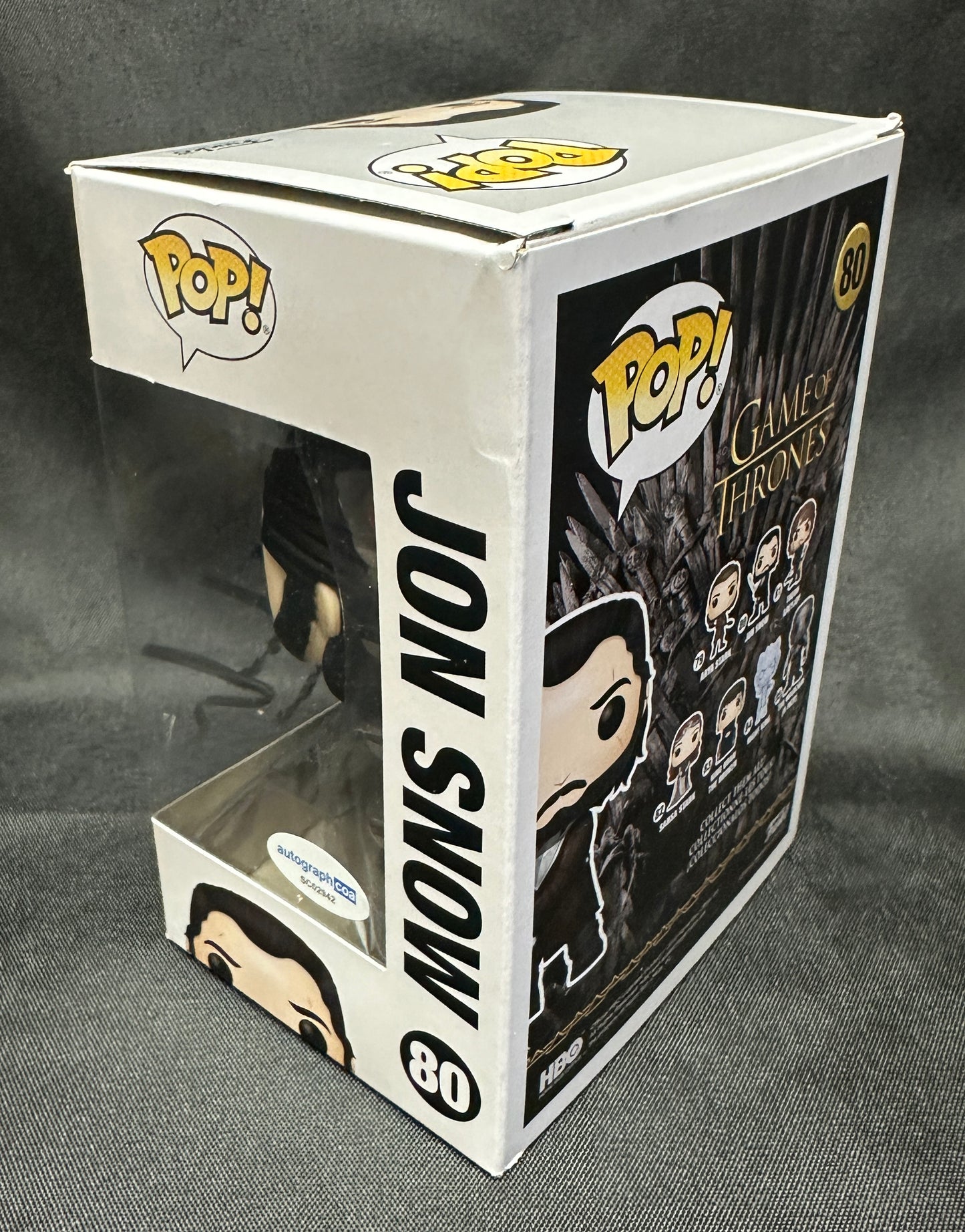 
                  
                    Kit Harington as Jon Snow in Game of Thrones Signed Funko POP! #80 with Character Name & Quote
                  
                