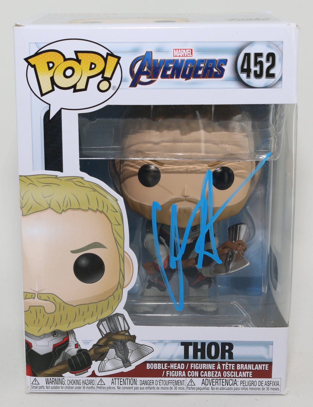 Chris Hemsworth as Thor in Avengers: Endgame (SWAU) Signed Funko POP! #452