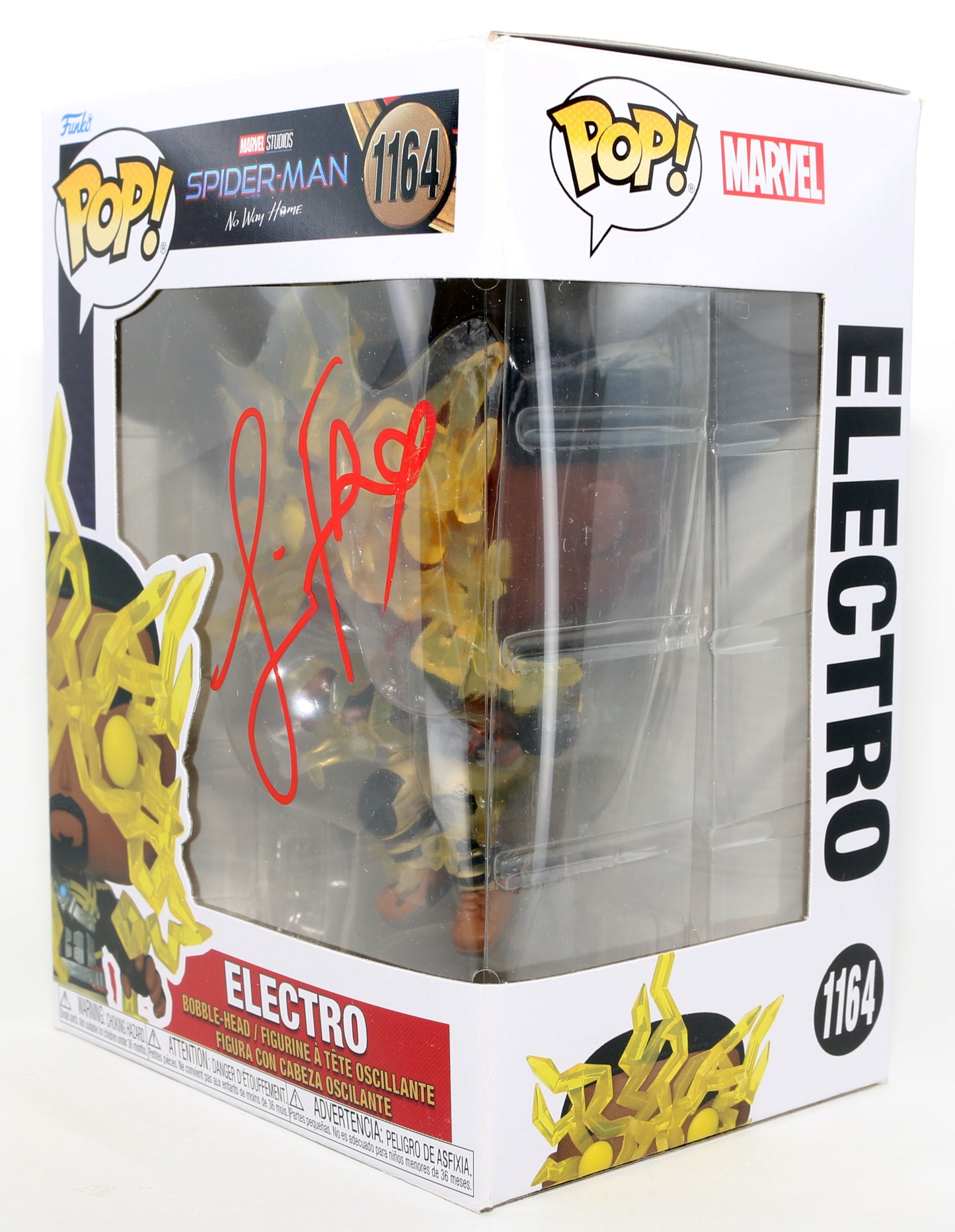 
                  
                    Jamie Foxx as Electro in Spider-Man: No Way Home Signed Funko POP! #1164
                  
                