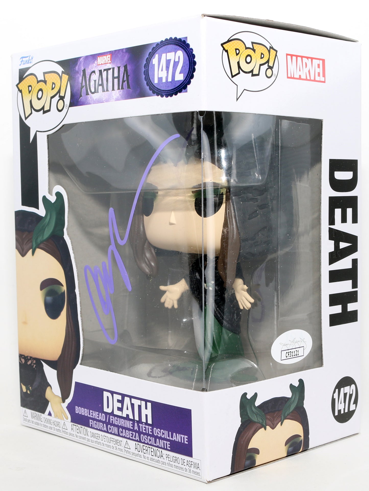 
                  
                    Aubrey Plaza as Death / Rio Vidal in Agatha All Along (JSA) Signed Funko POP! #1472
                  
                