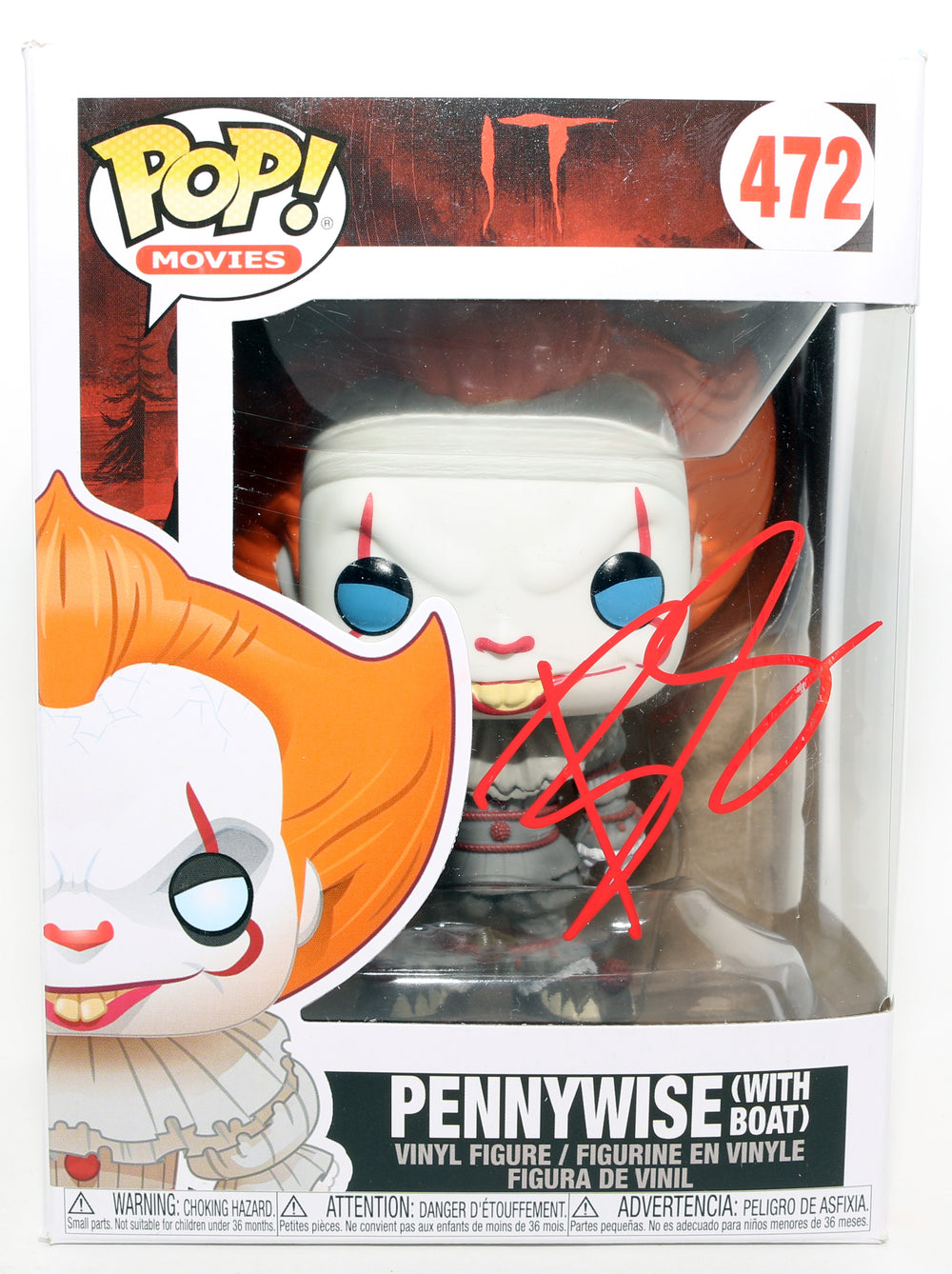 Bill Skarsgård as Pennywise in It Signed Funko POP! #472