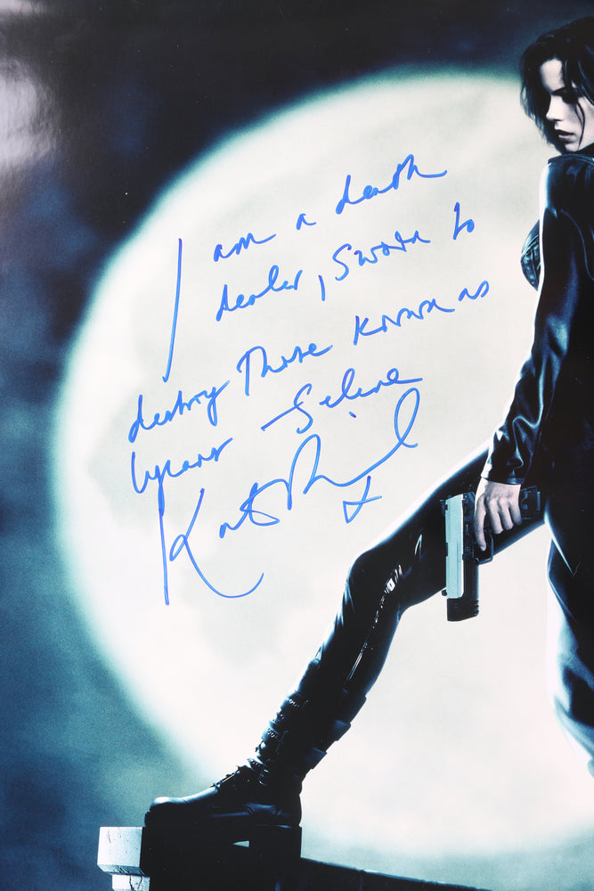 
                  
                    Kate Beckinsale as Selene in Underworld (Celebrity Authentics) Signed 27x40 Poster with Character Name & Quote
                  
                