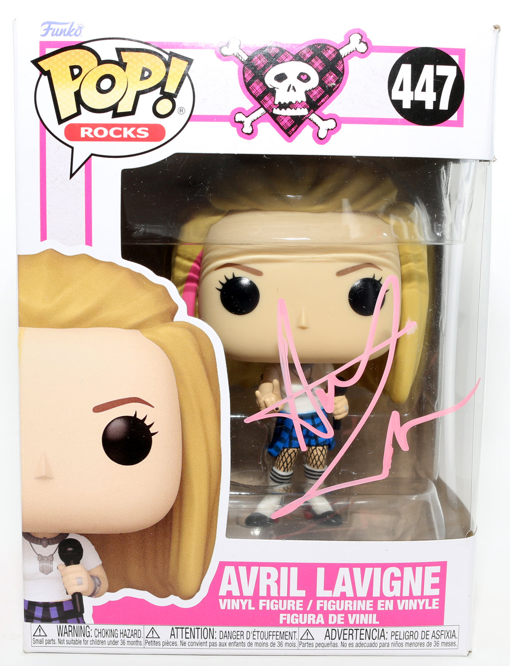 Avril Lavigne Singer & Songwriter Signed Funko POP! #447