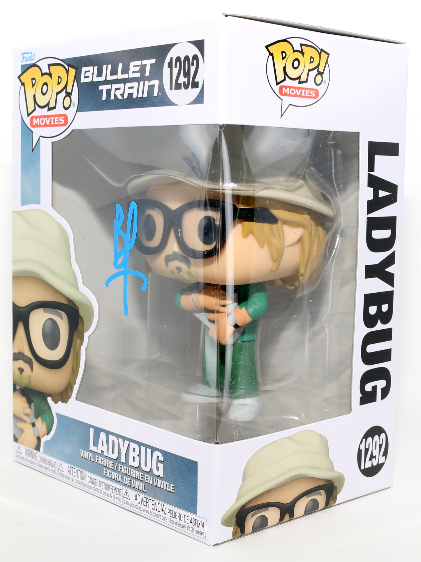 
                  
                    Brad Pitt as Ladybug in Bullet Train Signed Funko POP! #1292
                  
                