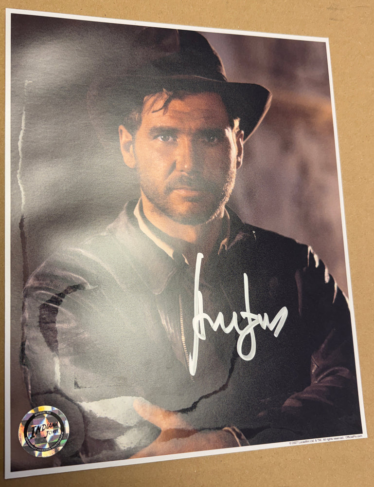 
                  
                    Harrison Ford as Indiana Jones in Indiana Jones and the Raiders of the Lost Ark (Official Pix / Beckett) Signed 8x10 Photo
                  
                