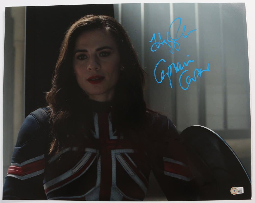 Hayley Atwell as Captain Carter in Doctor Strange in the Multiverse of Madness (Beckett) Signed 16x20 Photo with Character Name