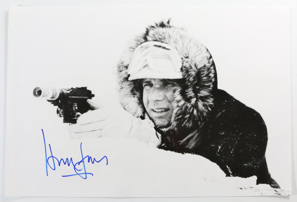 Harrison Ford as Han Solo Hoth Outfit in Star Wars: The Empire Strikes Back Signed 20x30 Poster