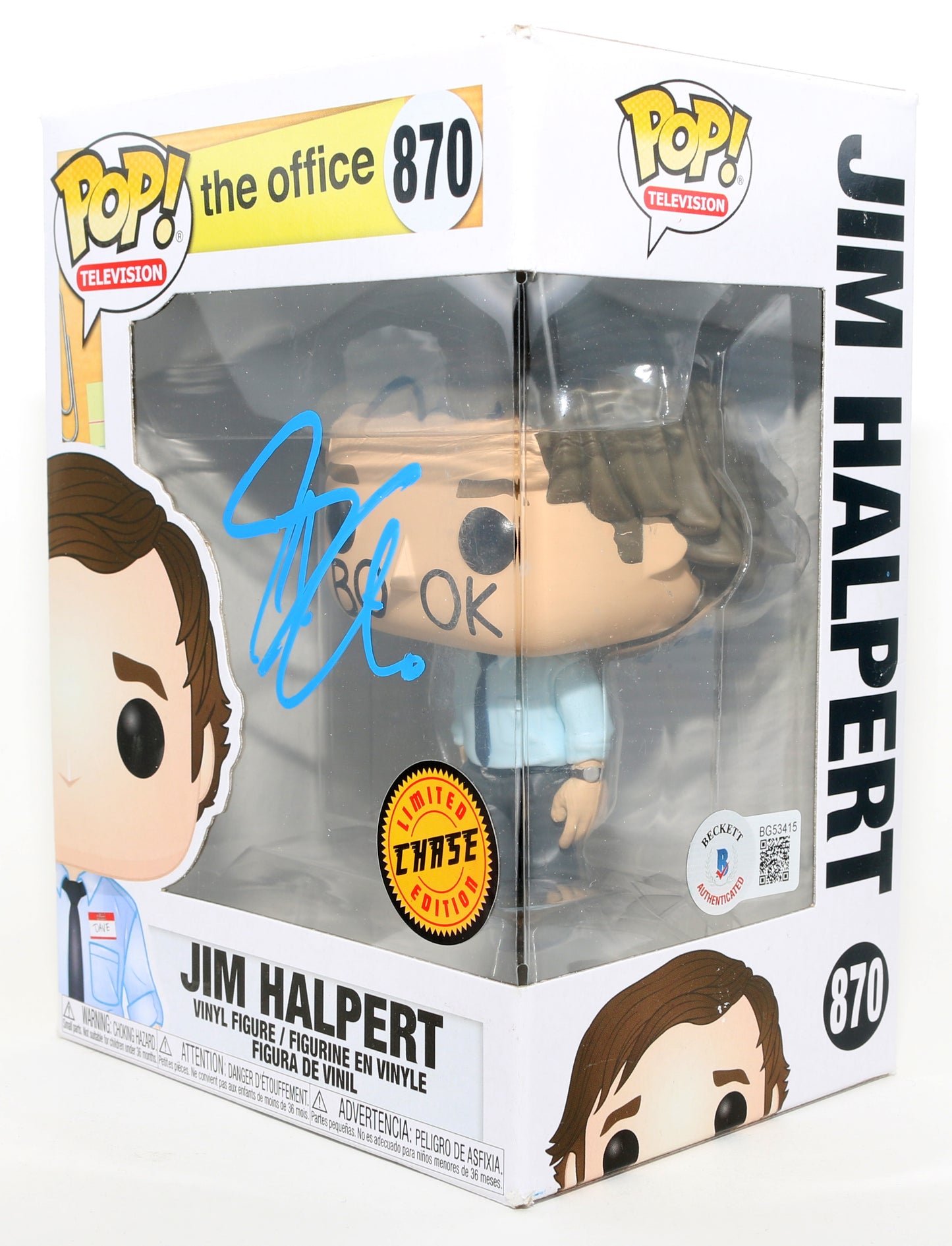 
                  
                    John Krasinski as Jim Halpert in The Office Chase Edition (Beckett) Signed Funko POP! #870
                  
                