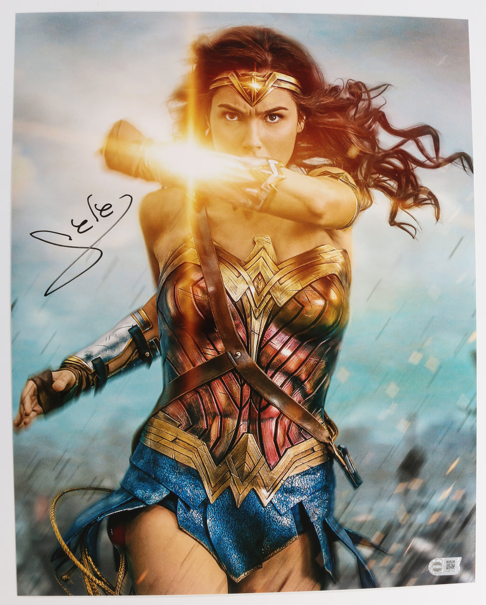 Gal Gadot as Wonder Woman in Wonder Woman (SWAU) Signed 16x20 Photo