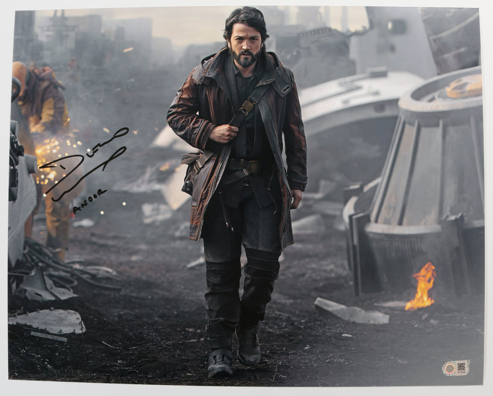 Diego Luna as Andor in Star Wars: Andor (SWAU) Signed 16x20 Photo with Character Name