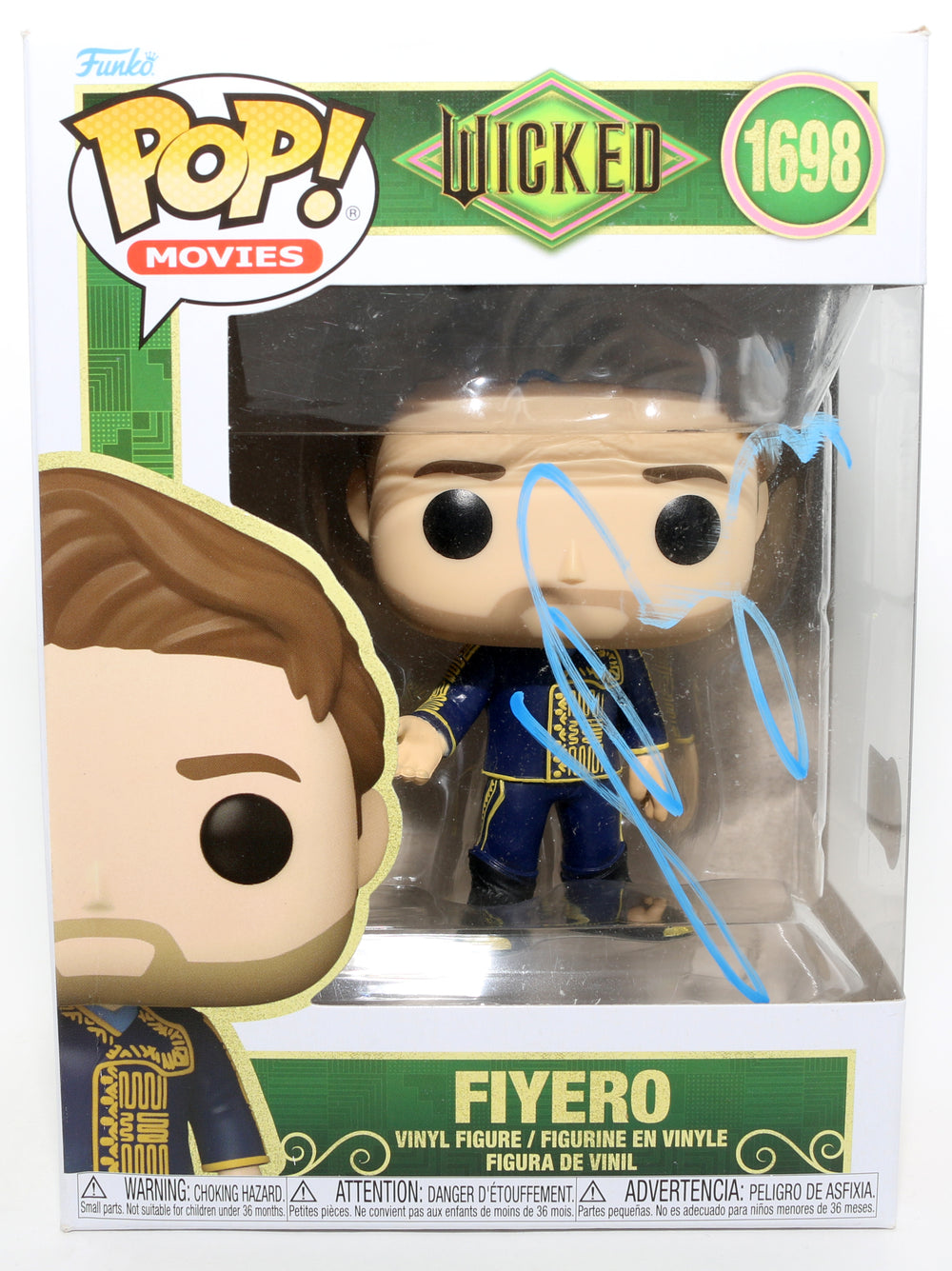 Jonathan Bailey as Fiyero in Wicked (Beckett) Signed Funko POP! #1698
