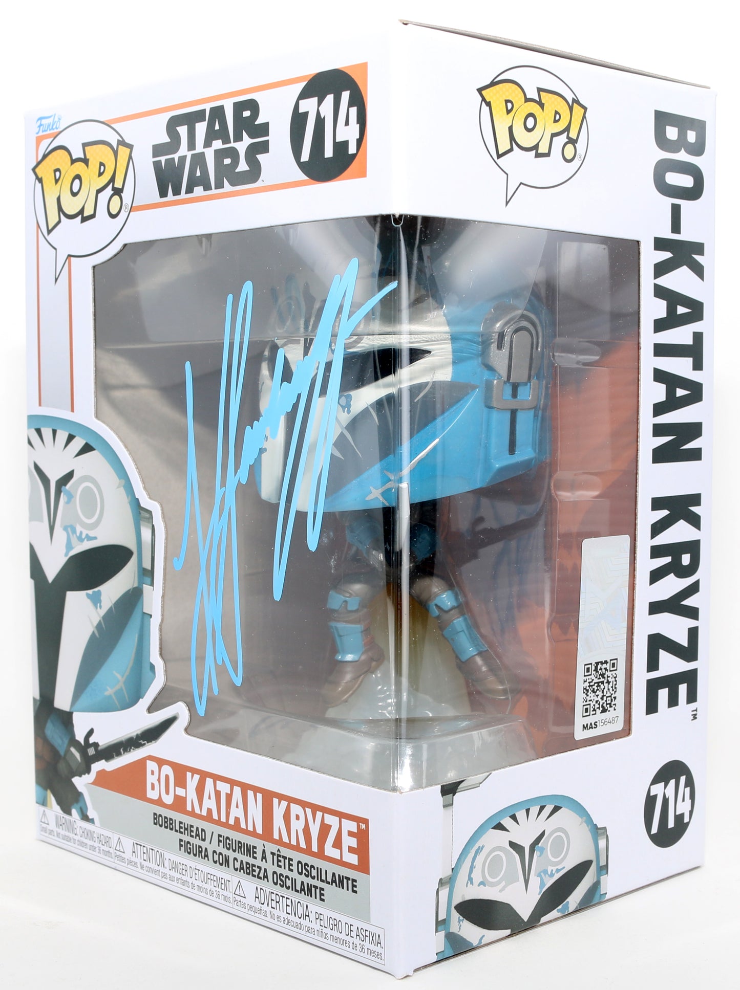 
                  
                    Katee Sackhoff as Bo-Katan Kryze in Star Wars: The Mandalorian Signed Funko POP! #714
                  
                