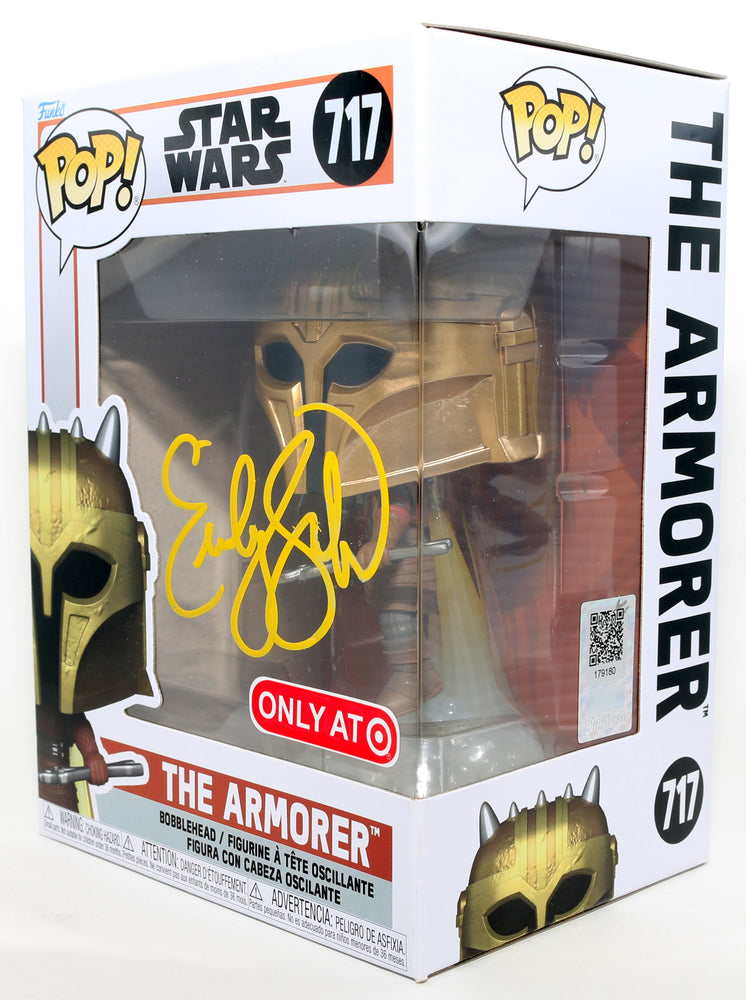 
                  
                    Emily Swallow as the Armorer in Star Wars: The Mandalorian Target Exclusive (Official Pix) Signed Funko POP! #717
                  
                