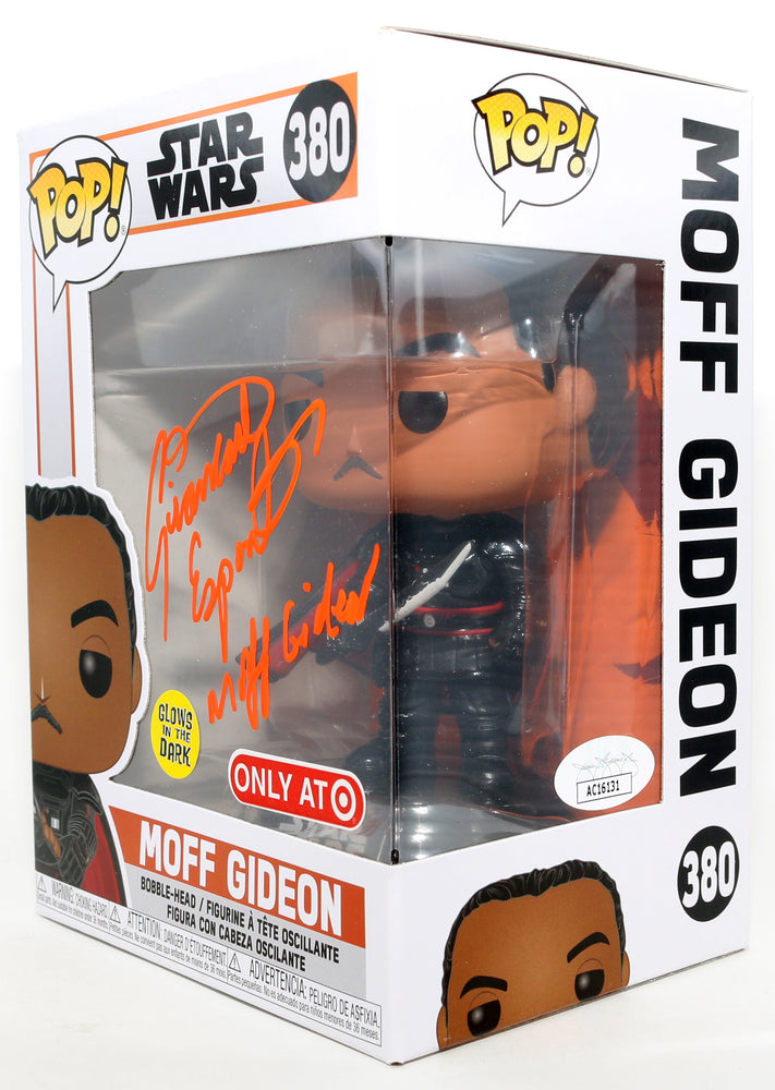 
                  
                    Giancarlo Esposito as Moff Gideon in Star Wars: The Mandalorian GITD Target Exclusive (JSA) Signed Funko POP! #380 with Character Name
                  
                