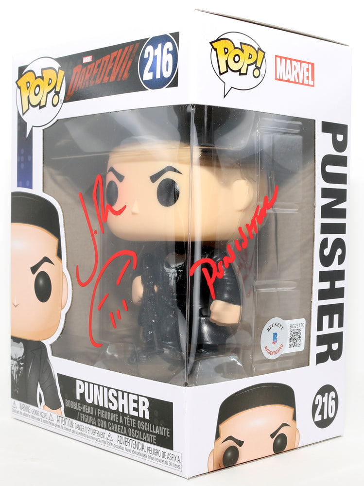 
                  
                    Jon Bernthal as The Punisher in Daredevil (Beckett) Signed Funko POP! #216 with Character Name & Sketch
                  
                
