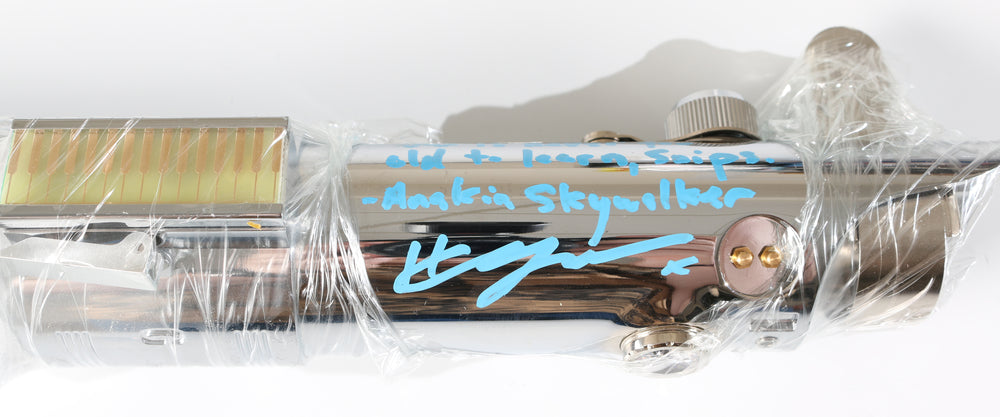 Anakin Skywalker from Star Wars Prop Replica Lightsaber Signed by