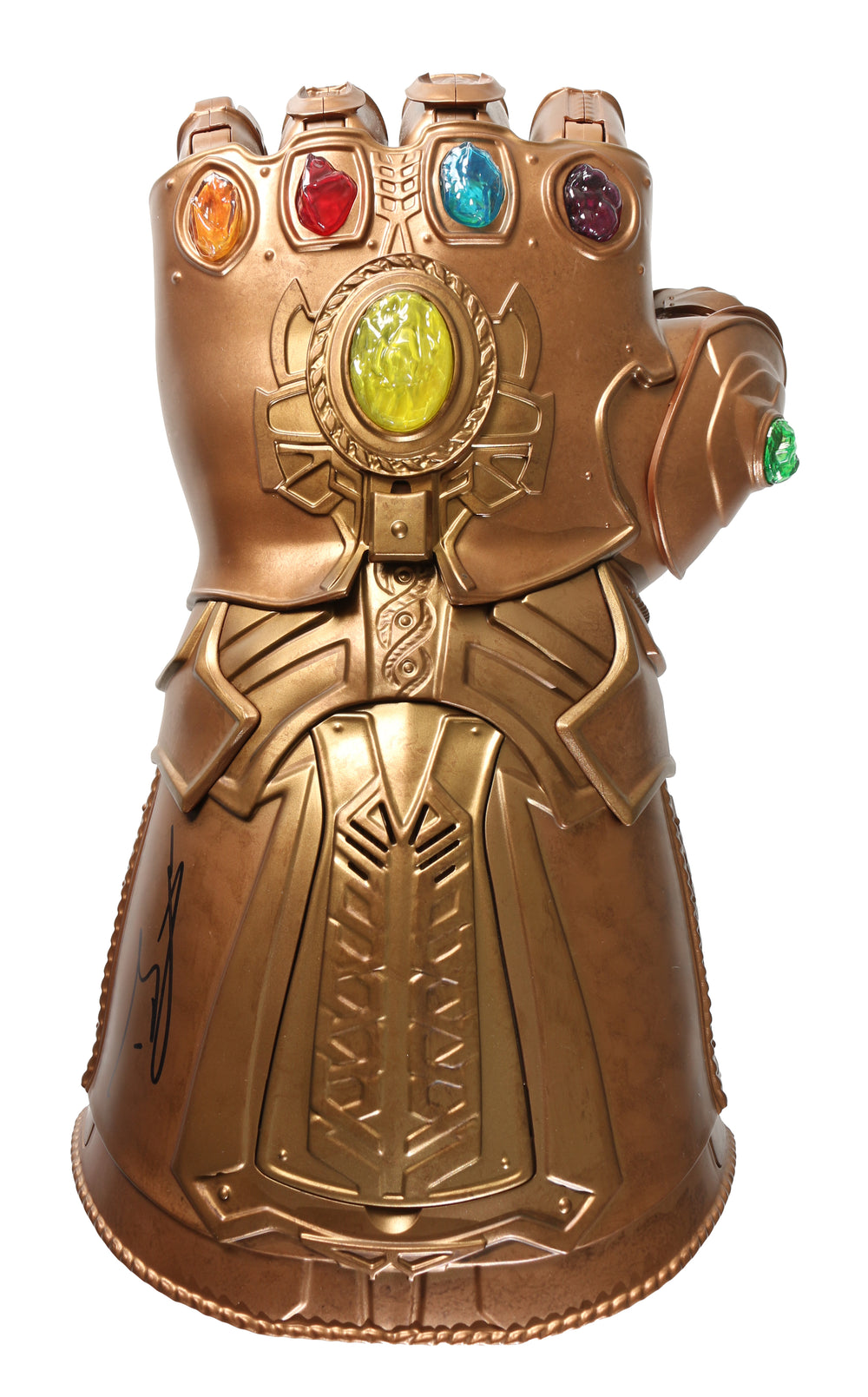 Josh Brolin as Thanos in Avengers: Infinity War / Endgame Signed Hasbro Marvel Legends Infinity Gauntlet Prop Replica