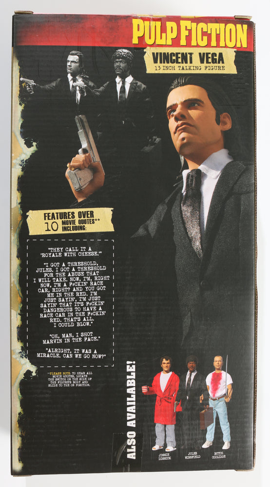 
                  
                    John Travolta as Vincent Vega in Pulp Fiction 13 Inch Talking Figure with Character Name
                  
                