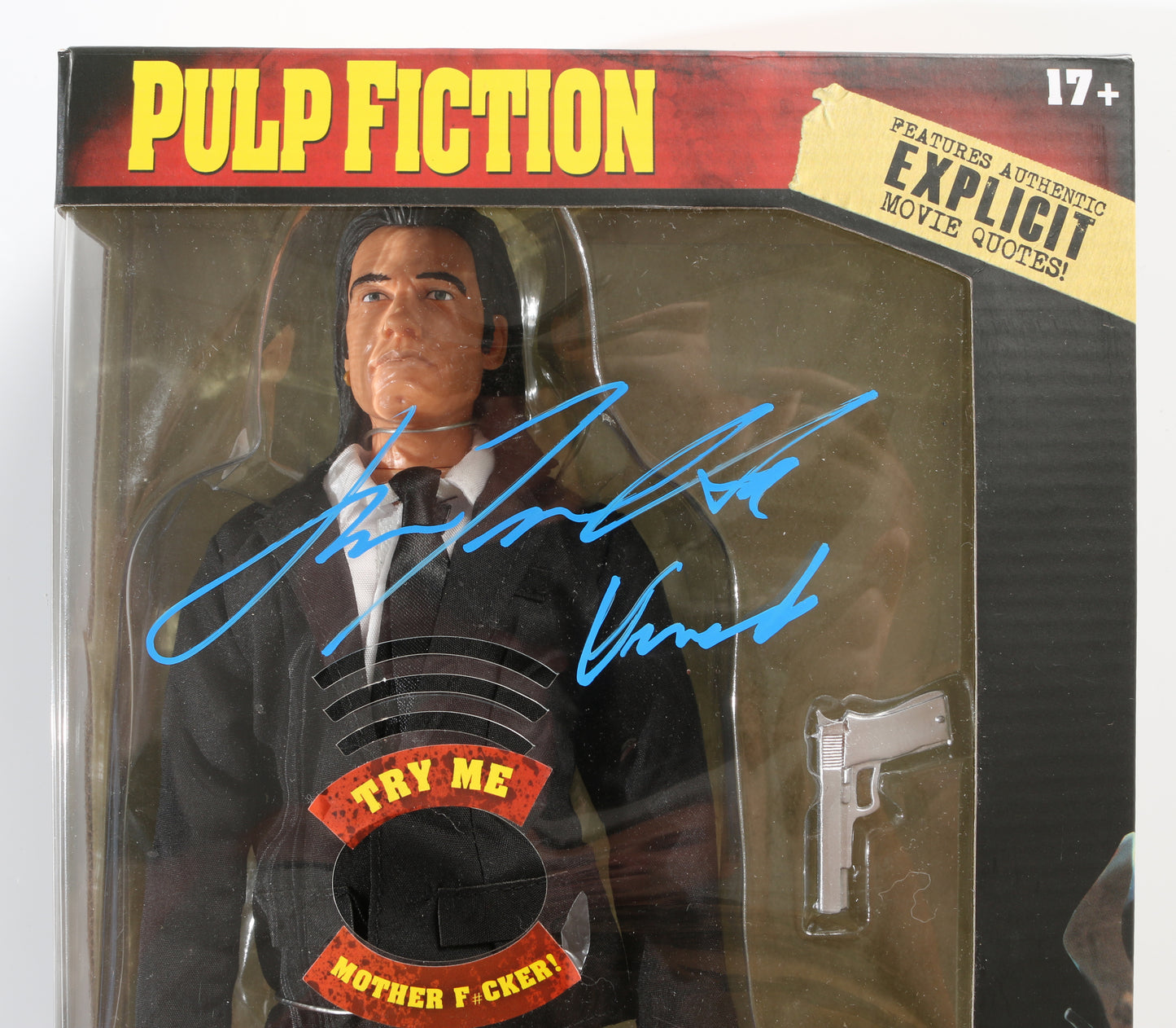 
                  
                    John Travolta as Vincent Vega in Pulp Fiction 13 Inch Talking Figure with Character Name
                  
                