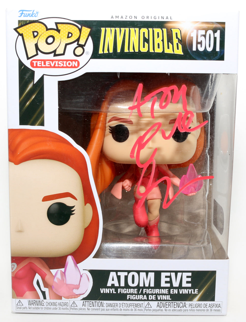 Gillian Jacobs as Atom Eve in Invincible (SWAU) Signed Funko POP! #1501