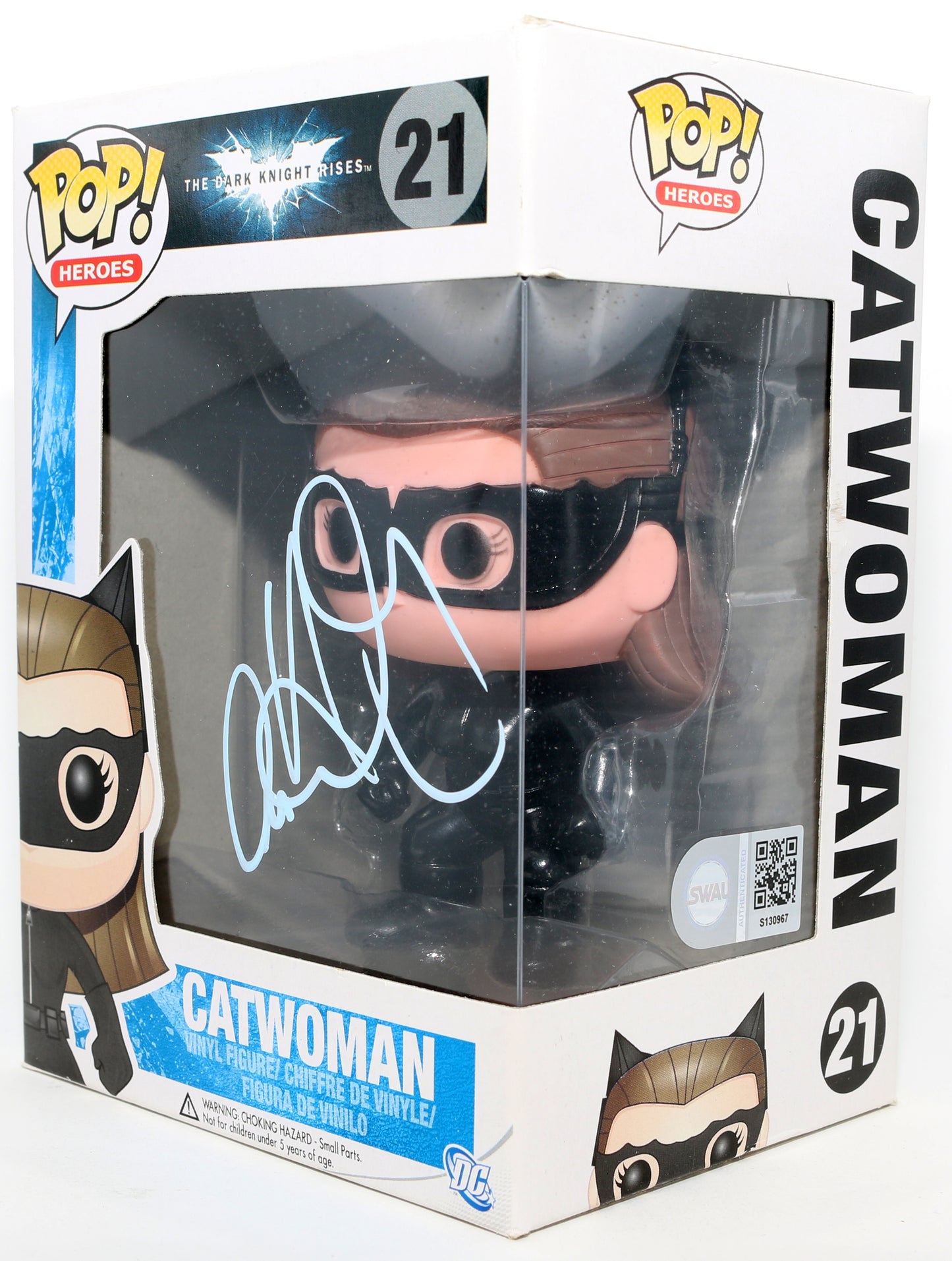 
                  
                    Anne Hathaway as Catwoman in The Dark Knight Rises (SWAU) Signed Funko POP! #21
                  
                