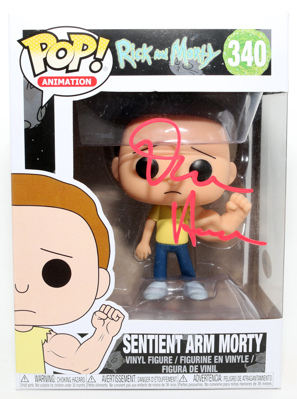 Dan Harmon Co-creator of Rick & Morty Sentient Arm Morty Signed Funko POP! #340