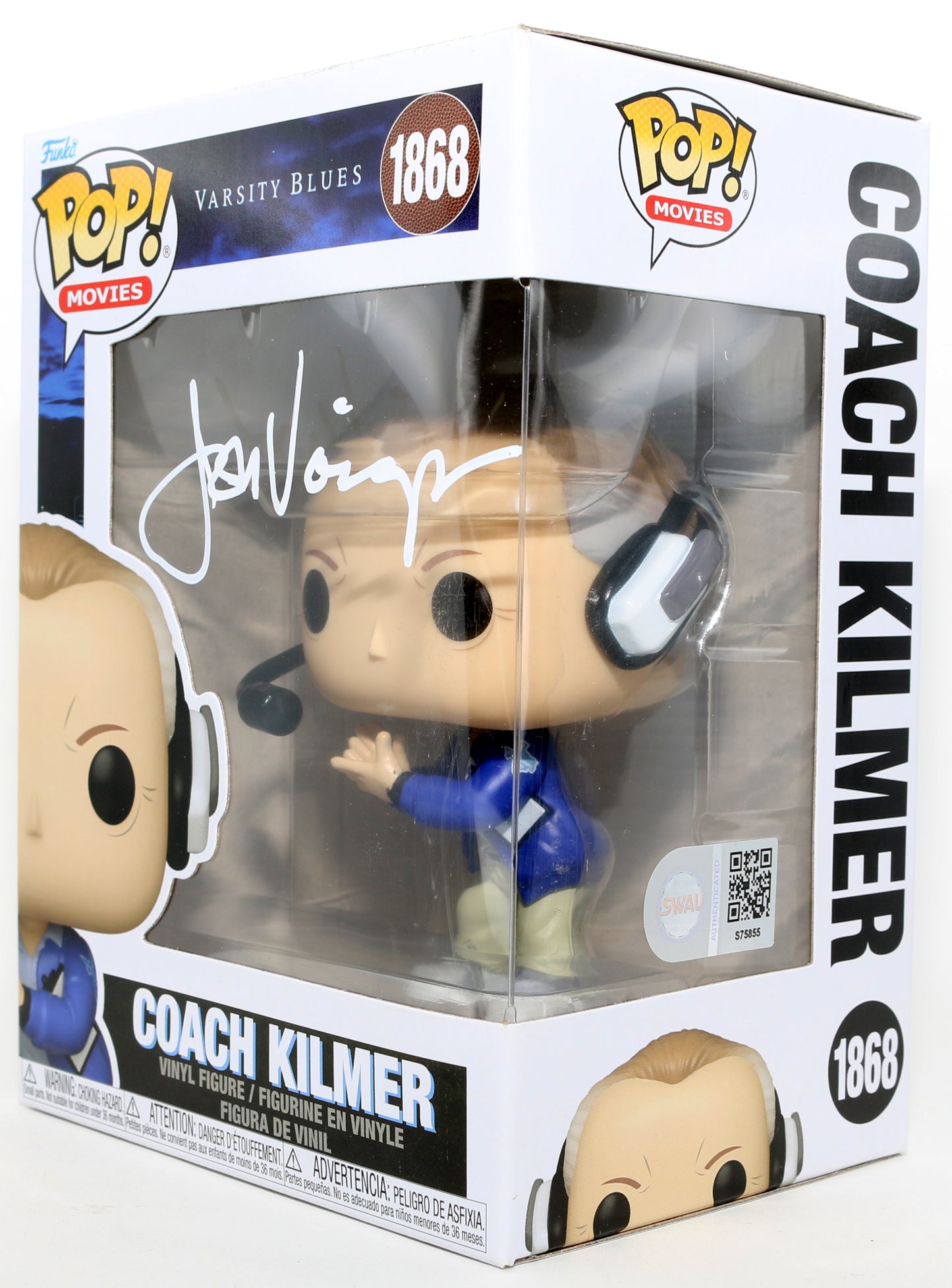 
                  
                    Jon Voight as Coach Bud Kilmer in Varsity Blues (SWAU) Signed Funko POP! #1868
                  
                
