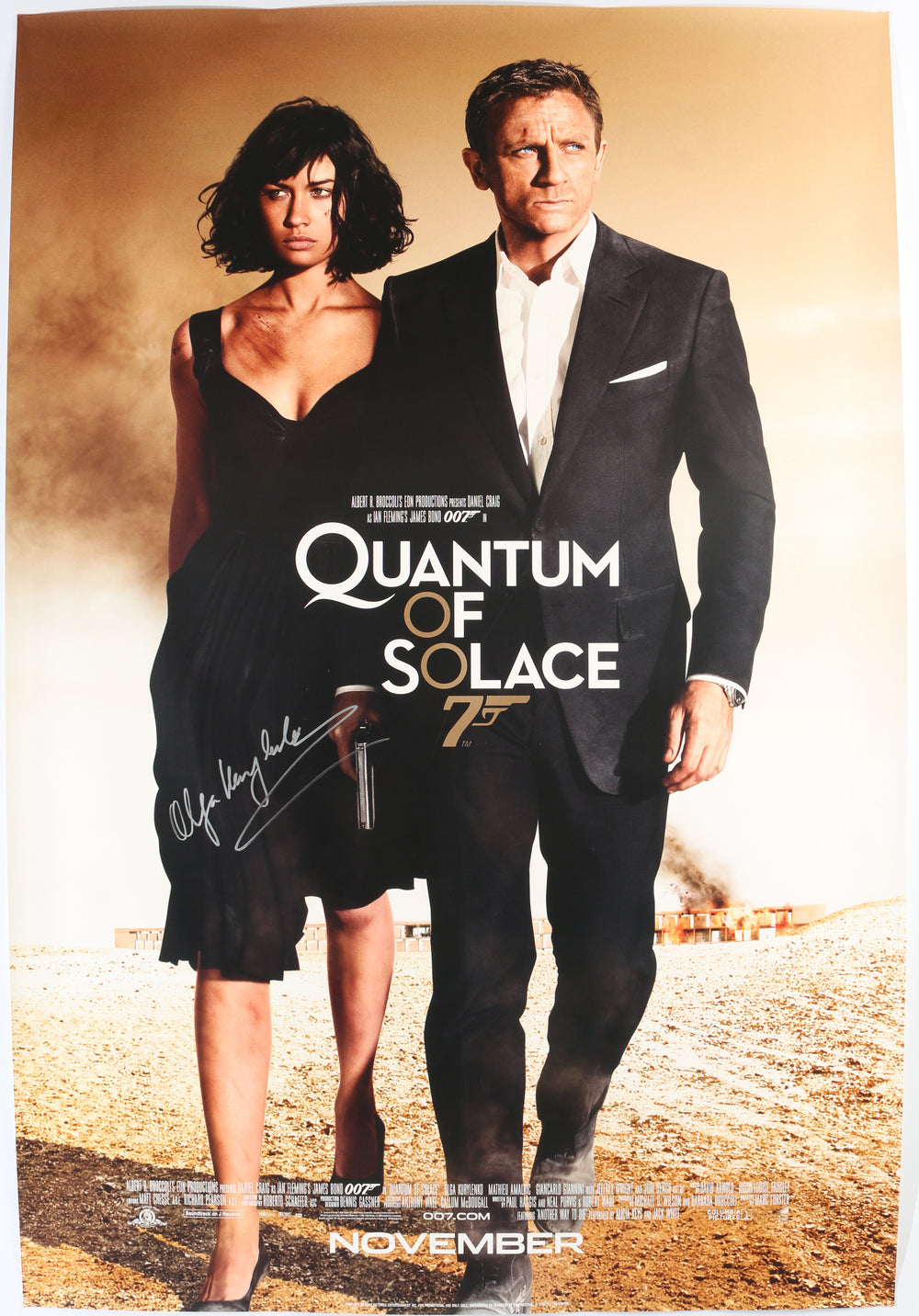Olga Kurylenko as Camille Montes in James Bond 007: Quantum of Solace Signed 27x40 Poster