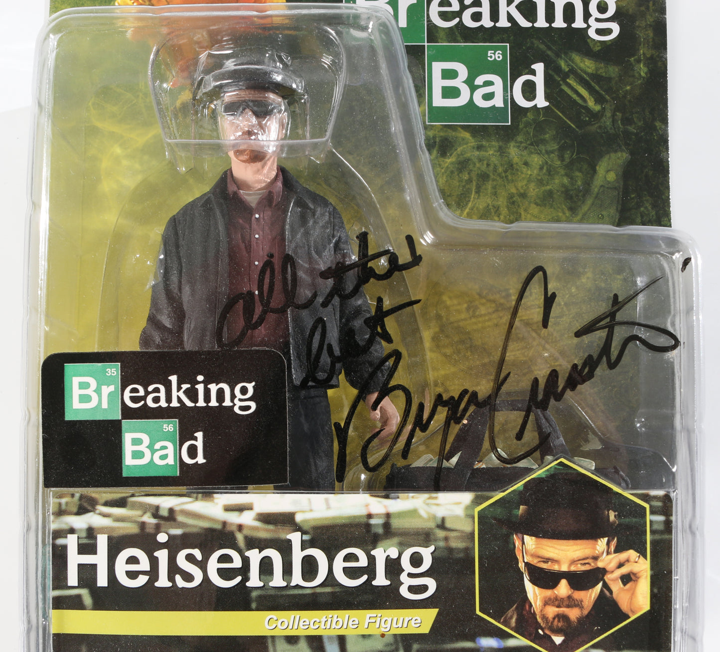 
                  
                    Bryan Cranston as Walter White / Heisenberg in Breaking Bad Signed Mezco Collectible Action Figure
                  
                