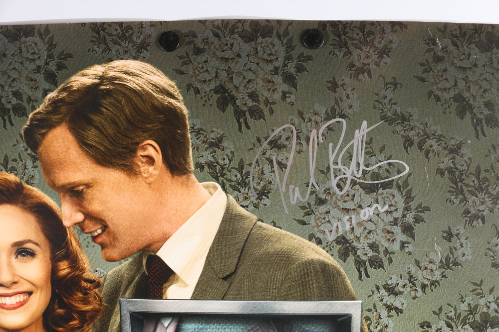 
                  
                    Elizabeth Olsen as The Scarlet Witch, Kathryn Hahn as Agatha Harkness, & Paul Bettany as Vision in WandaVision Signed 27x40 Poster with Character Names
                  
                