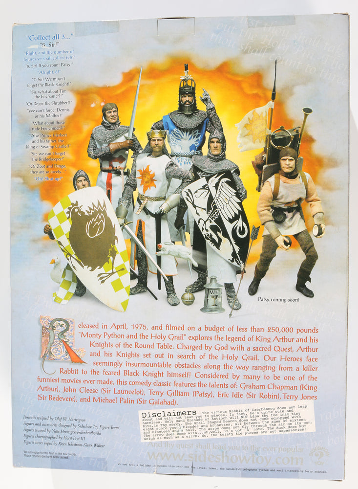 
                  
                    John Cleese as Sir Lancelot the Brave in Monty Python and the Holy Grail Signed Sideshow Toy 12 Inch Figure
                  
                