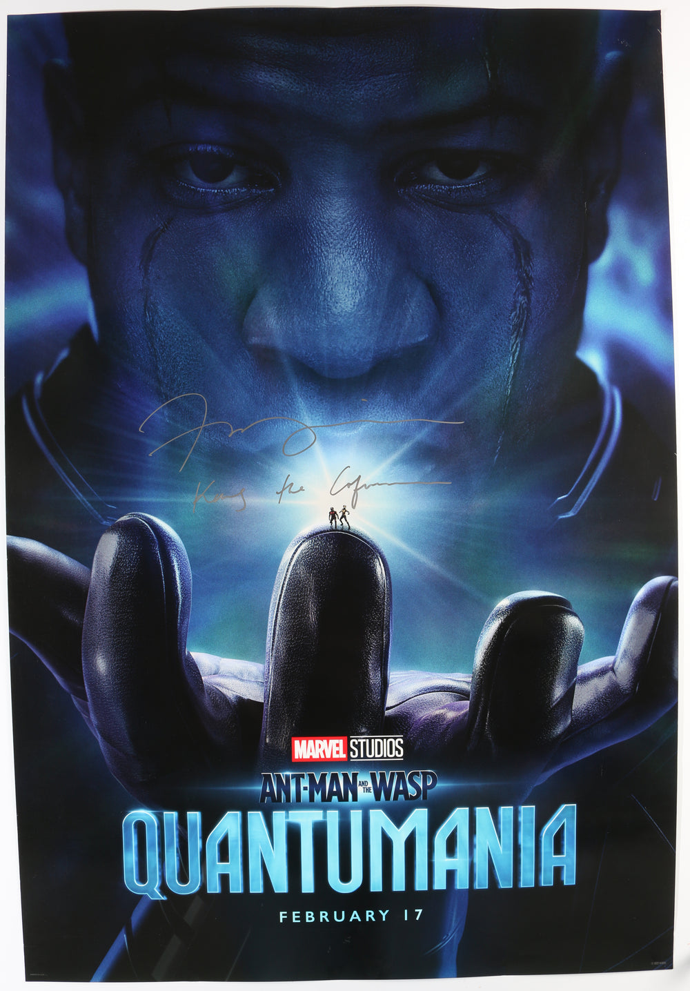 Jonathan Majors as Kang the Conqueror in Ant-Man & The Wasp: Quantumania Signed 27x40 Poster with Character Name