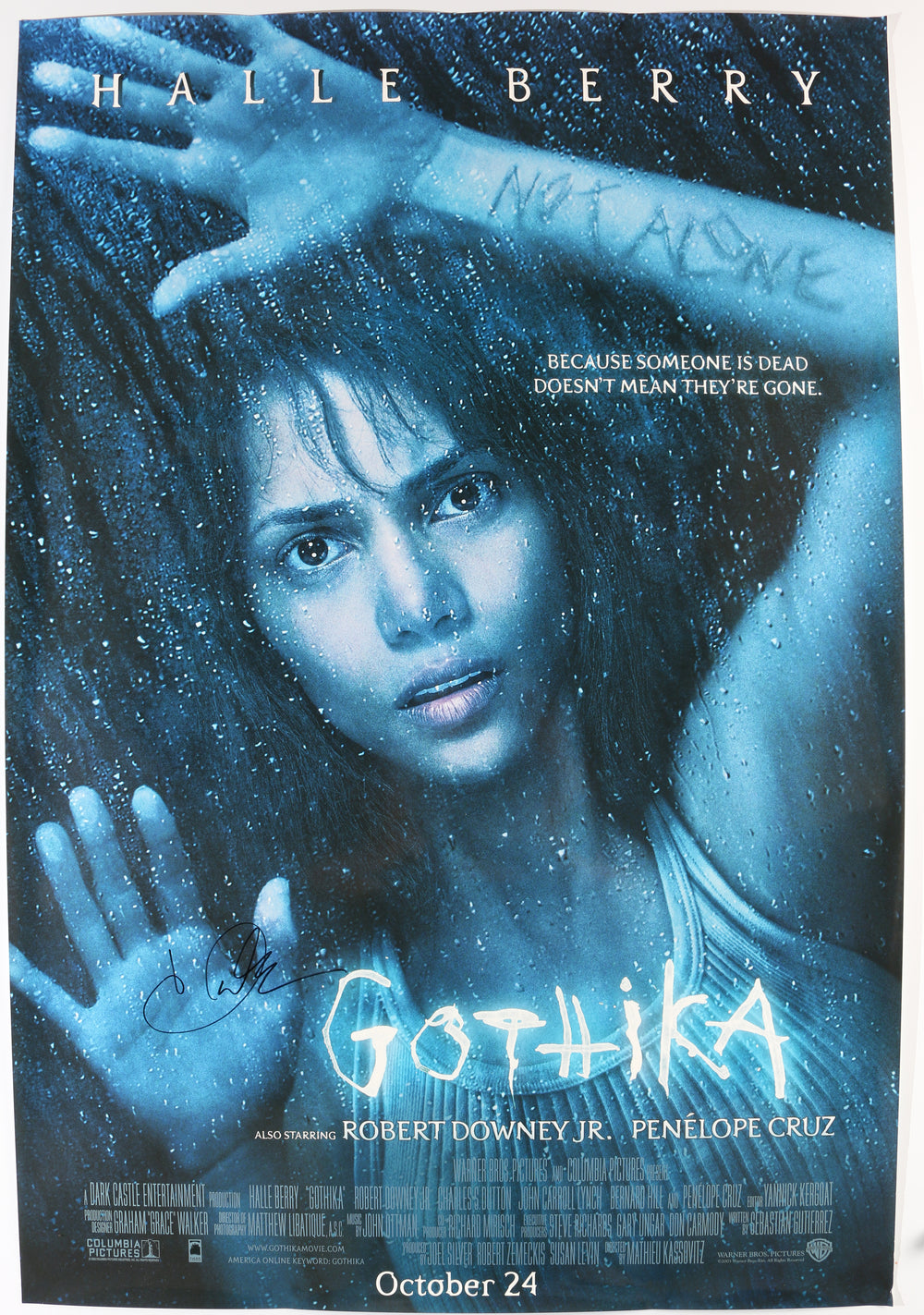 Halle Berry as Dr. Miranda Grey in Gothika Signed 27x40 Poster