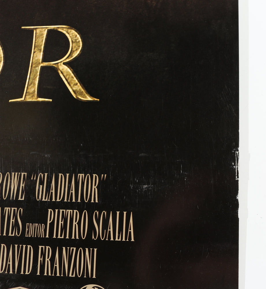 
                  
                    Russell Crowe as Maximus in Ridley Scott's Gladiator Signed 27x40 Poster with Character Name
                  
                