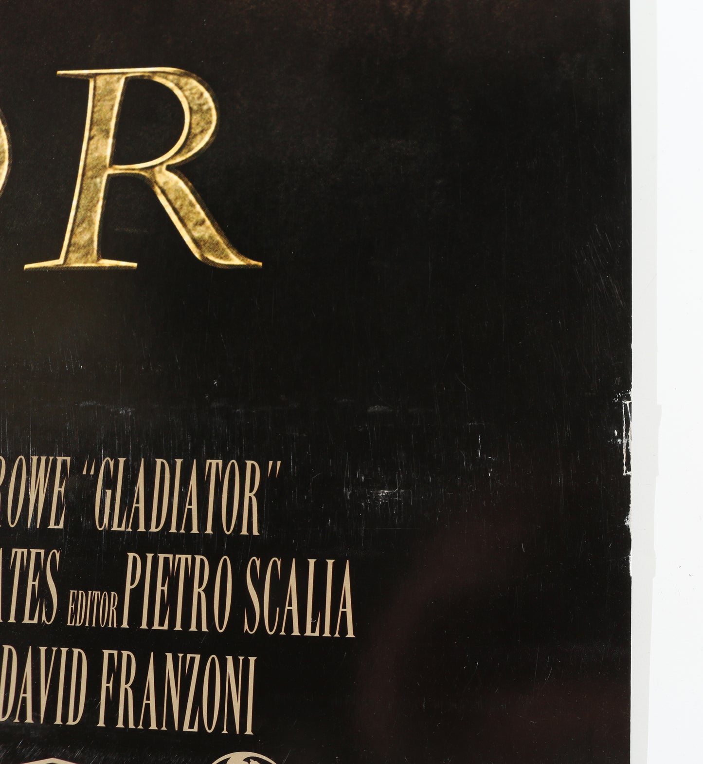 
                  
                    Russell Crowe as Maximus in Ridley Scott's Gladiator Signed 27x40 Poster with Character Name
                  
                