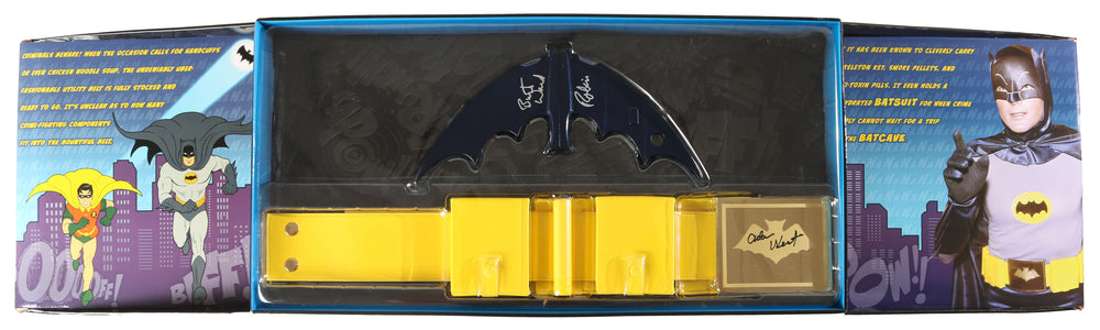Batman & Robin 1966 Prop Replica 1:1 Scale Batman Utility Belt & Batarang (Celebrity Authentics) Signed by Adam West & Burt Ward