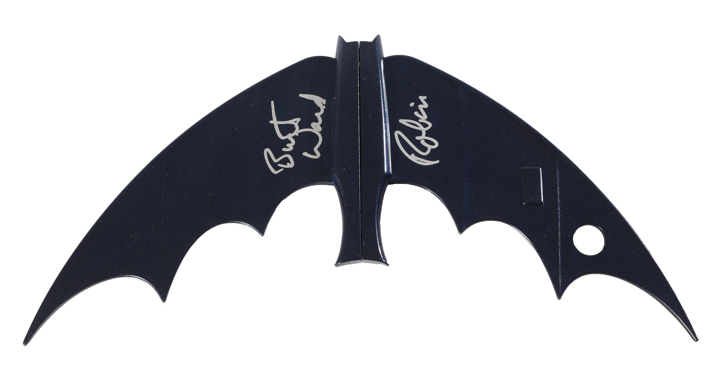 
                  
                    Batman & Robin 1966 Prop Replica 1:1 Scale Batman Utility Belt & Batarang (Celebrity Authentics) Signed by Adam West & Burt Ward
                  
                