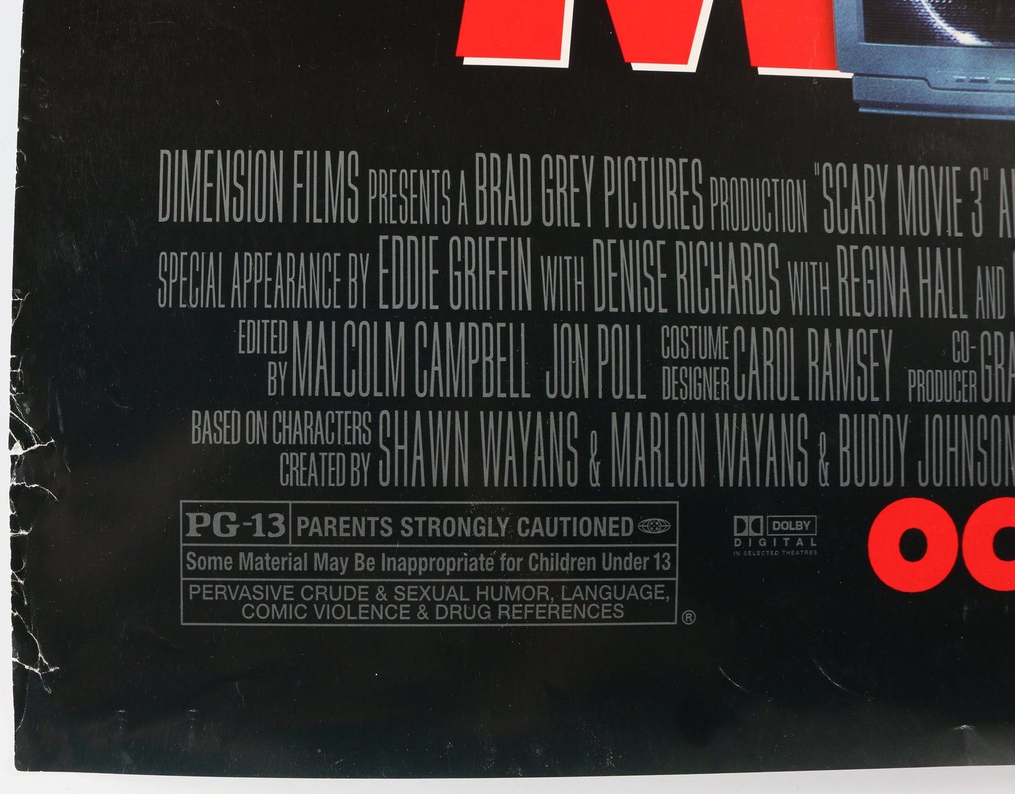 
                  
                    Leslie Nielsen as President Harris & Anthony Anderson as Mahalik in Scary Movie 3 Signed 27x40 Double-Sided Poster
                  
                