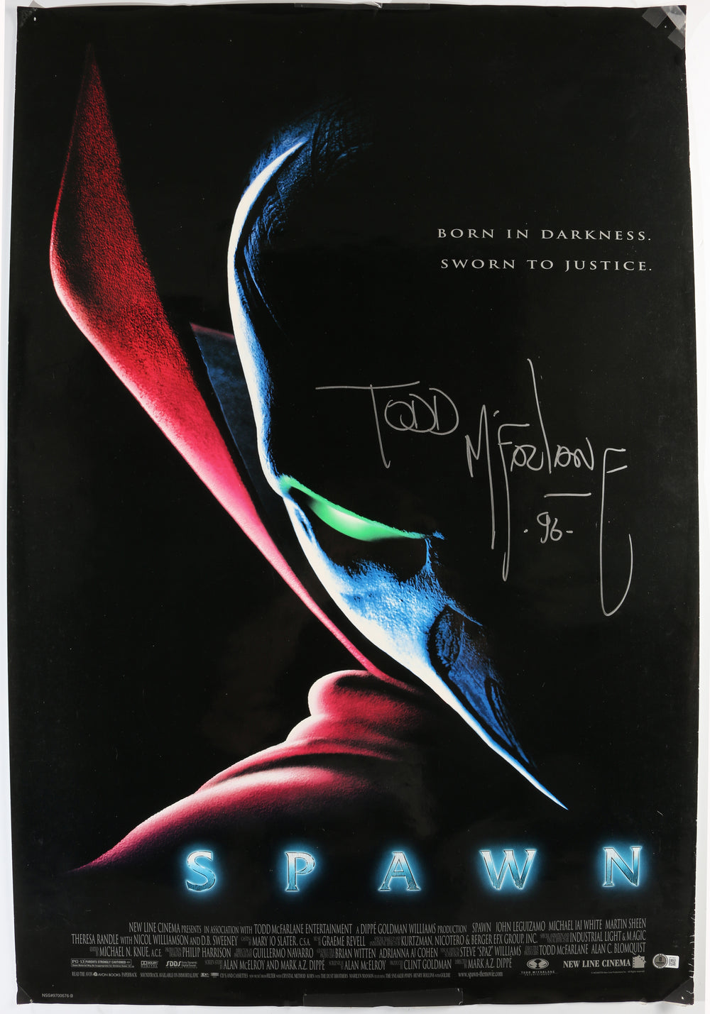 Todd McFarlane Creator of Spawn (Beckett) Signed 27x40 Poster