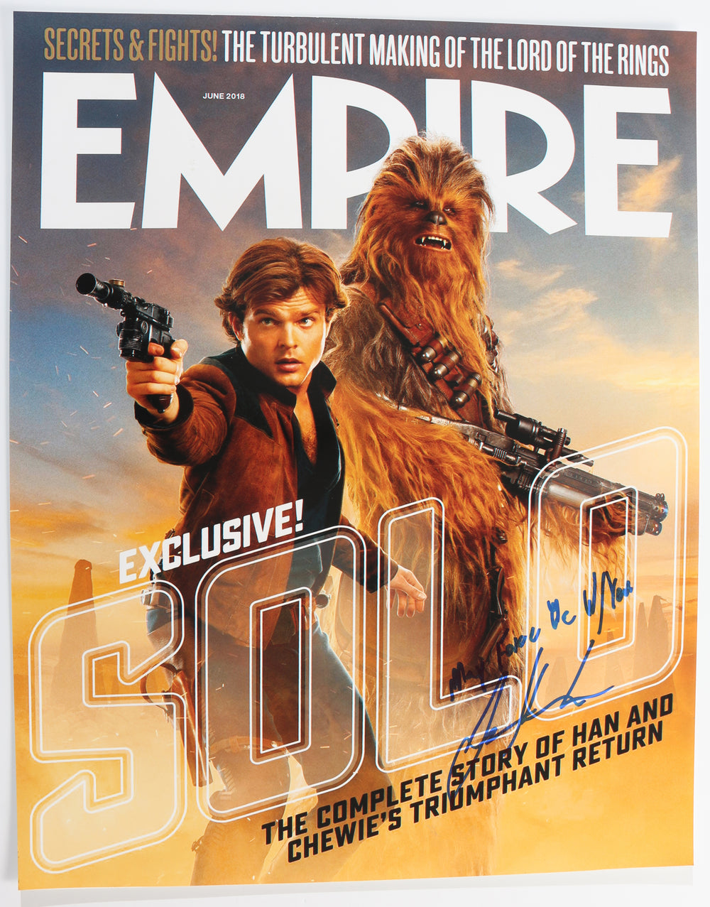 Jonathan Kasdan Co-Writer of  Solo: A Star Wars Story Signed 16x20 Mini Poster