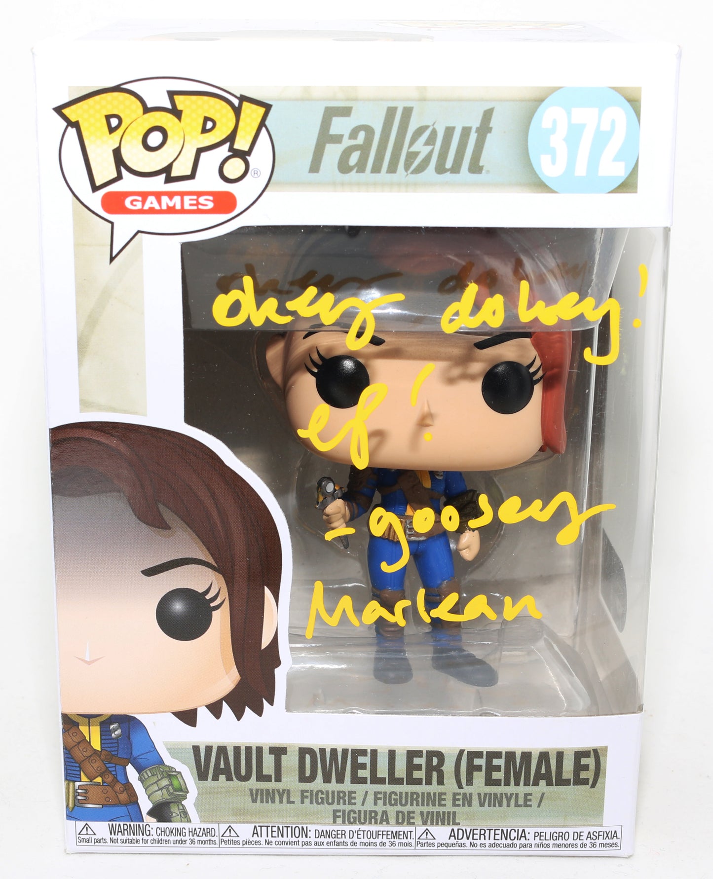 
                  
                    Ella Purnell as Lucy in Fallout (SWAU) Signed Funko POP! #372 with Character Name
                  
                