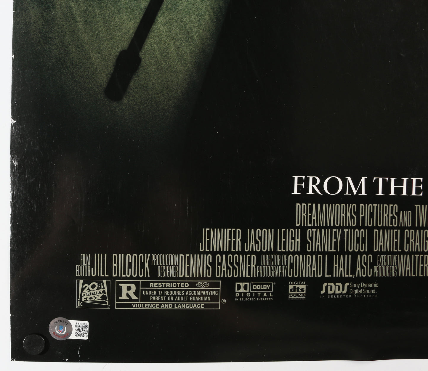 
                  
                    Tom Hanks as Mike Sullivan in Road to Perdition (Beckett) Signed 27x40 Poster
                  
                