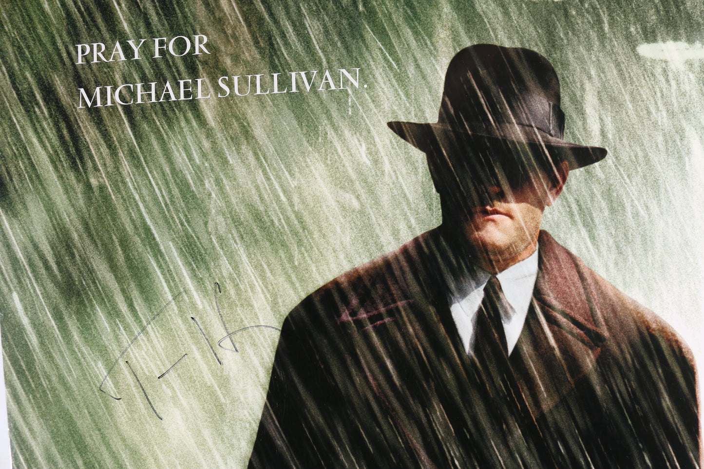 
                  
                    Tom Hanks as Mike Sullivan in Road to Perdition (Beckett) Signed 27x40 Poster
                  
                