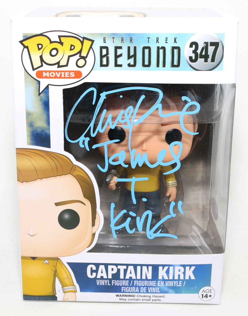 Chris Pine as Captain Kirk from Star Trek: Beyond (JSA) Signed Funko POP! #347