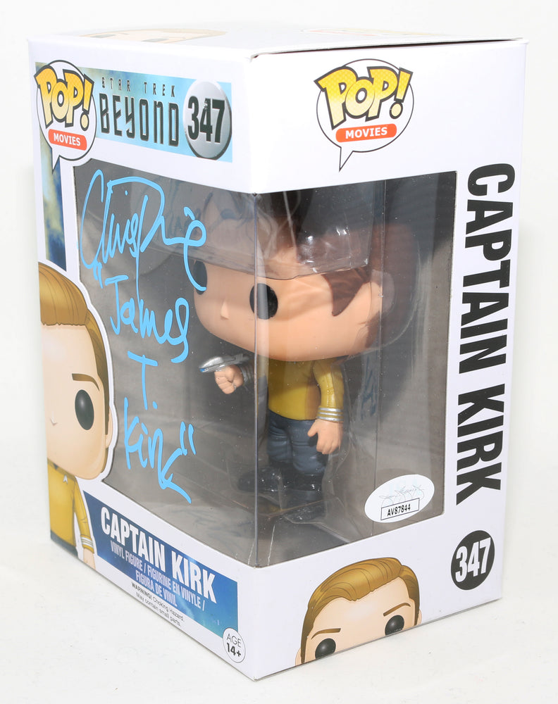 
                  
                    Chris Pine as Captain Kirk from Star Trek: Beyond (JSA) Signed Funko POP! #347
                  
                