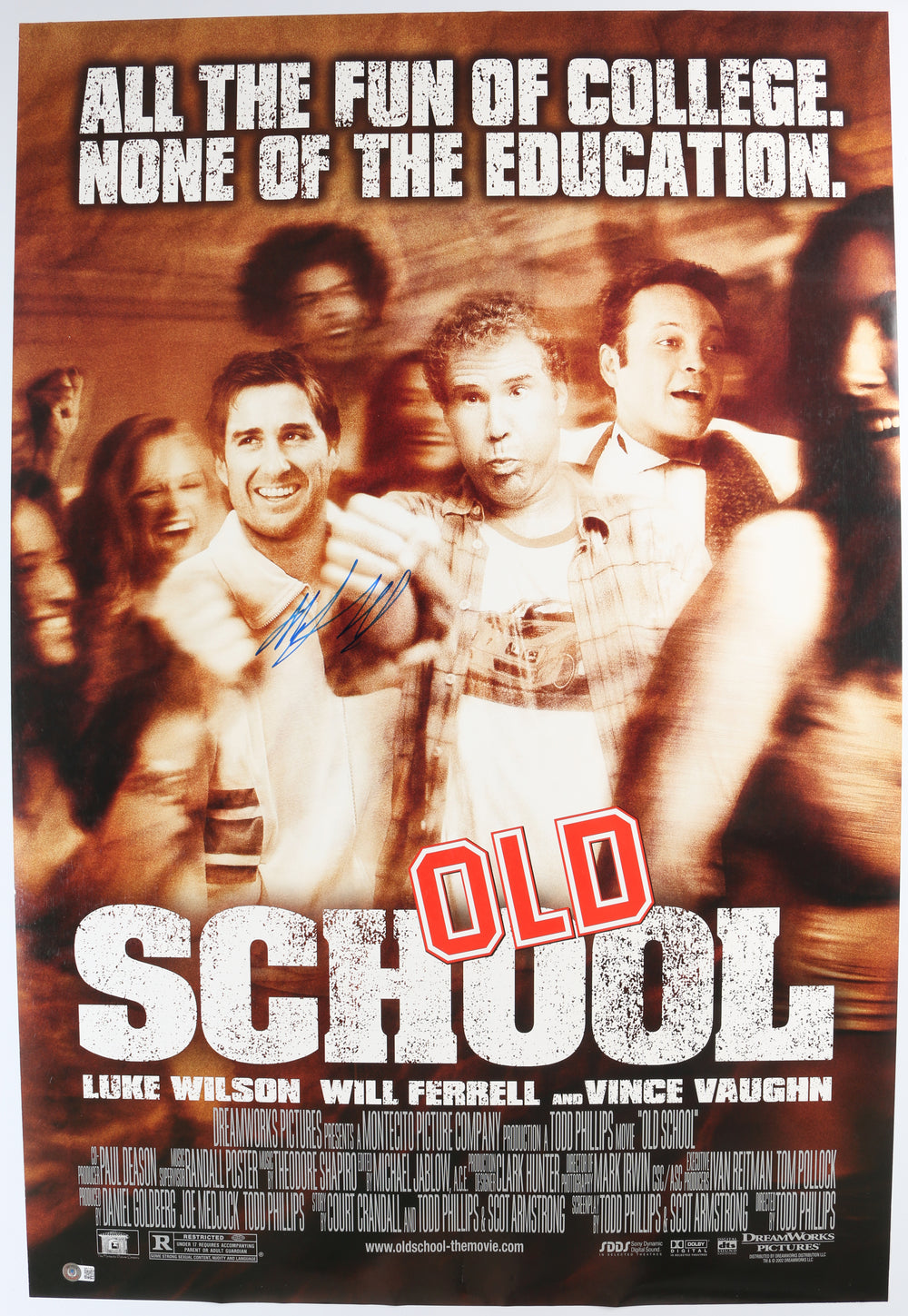 Will Ferrell as Frank Ricard in Old School (Beckett) Signed 27x40 Poster