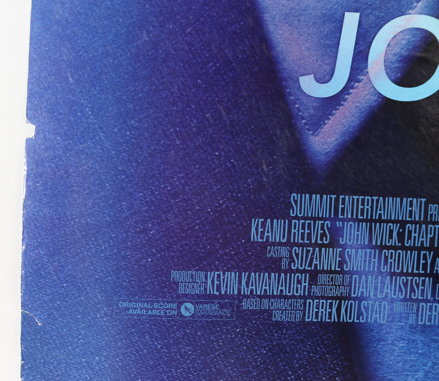 
                  
                    Keanu Reeves as John Wick, John Leguizamo as Aurelio, & Director: Chad Stahelski in John Wick: Chapter 2 (JSA) Signed 27x40 Poster
                  
                