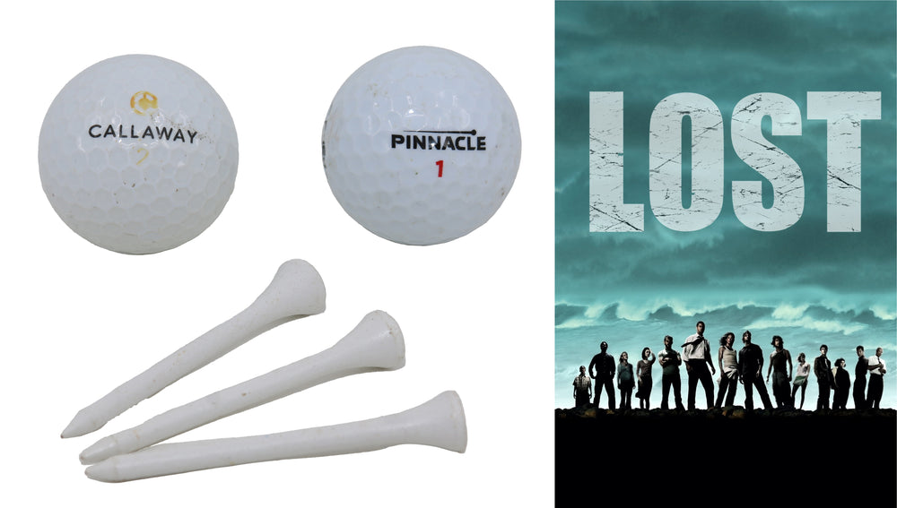 Lost ABC TV Series Production Used Golf Balls & Tees - 2004