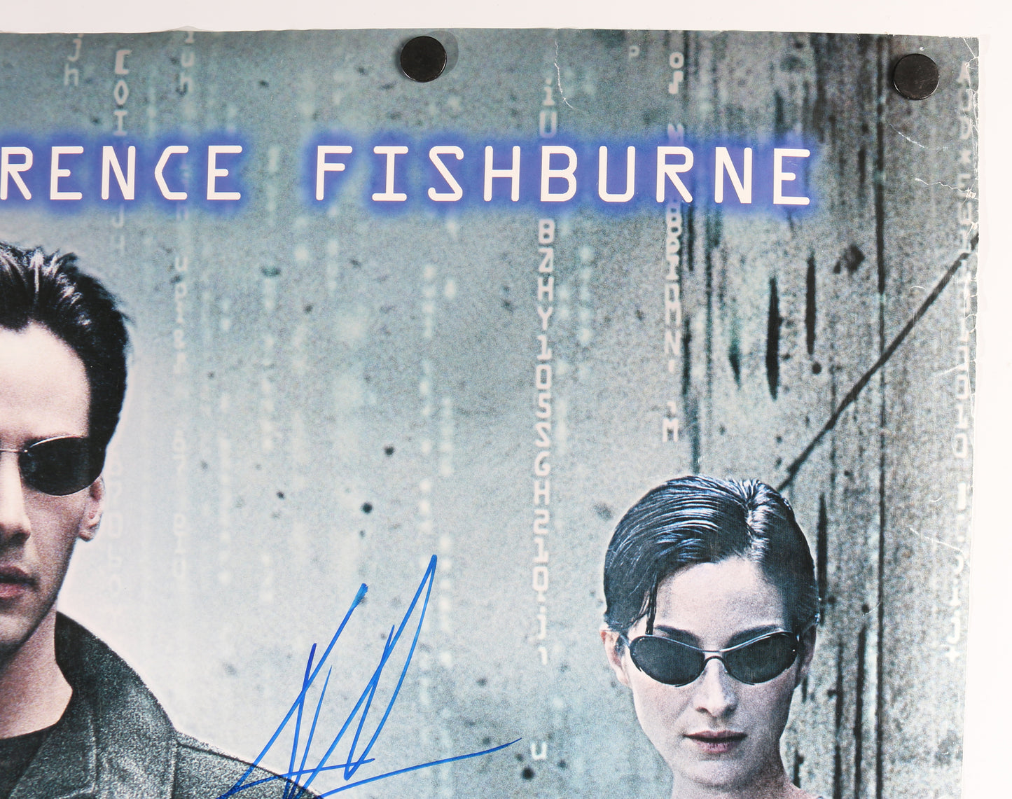 
                  
                    Keanu Reeves as Neo & Joe Pantoliano as Cypher in The Matrix (Beckett) Signed 27x40 Double-Sided Poster
                  
                