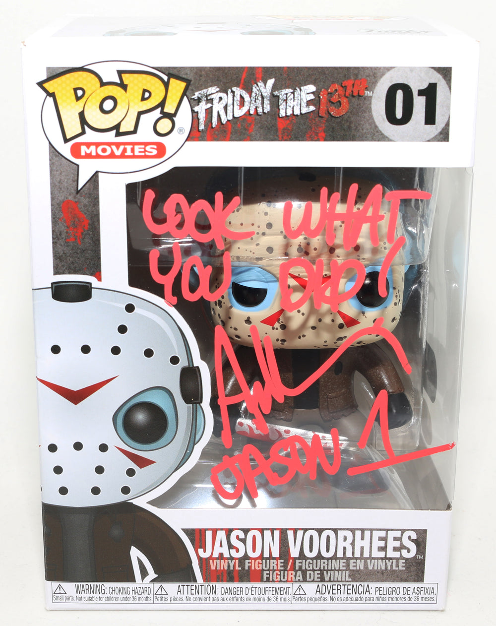 Ari Lehman as Child Jason Voorhees in Friday the 13th (SWAU/Five Star) Signed Funko POP! #01 with Character Name